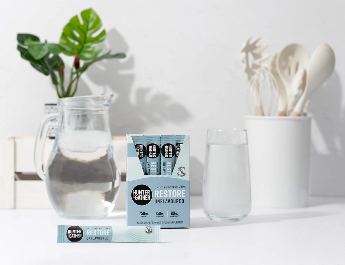 Hunter a Gather Restore® - přírodní denní elektrolyty - Bez příchuti